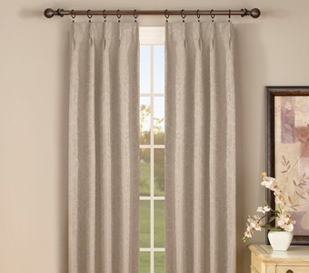 Pinched pleat curtains