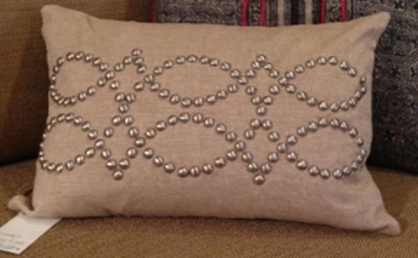 studded pillow