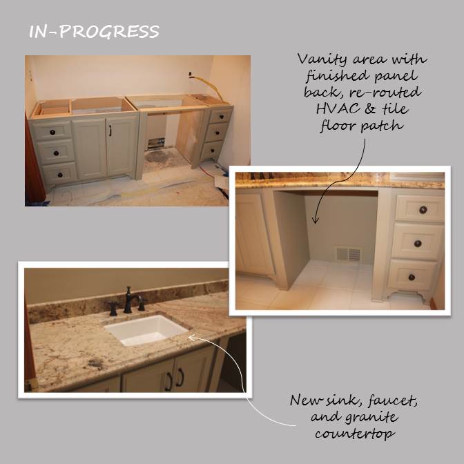 Eden Prairie Master Bathroom Remodel Custom Vanity In-Progress