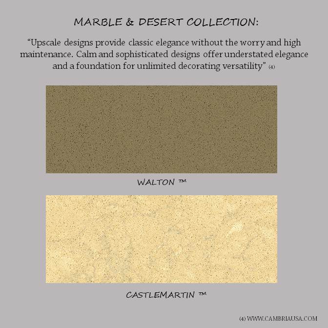 Marble & Desert Collection- Cambria's 13 new designs