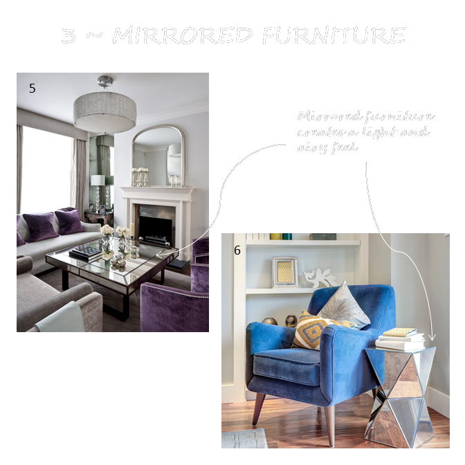 Five Friday Favorites mirrored furniture che bella interiors