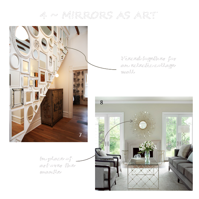 Five Friday Favorites mirrors as art che bella interiors
