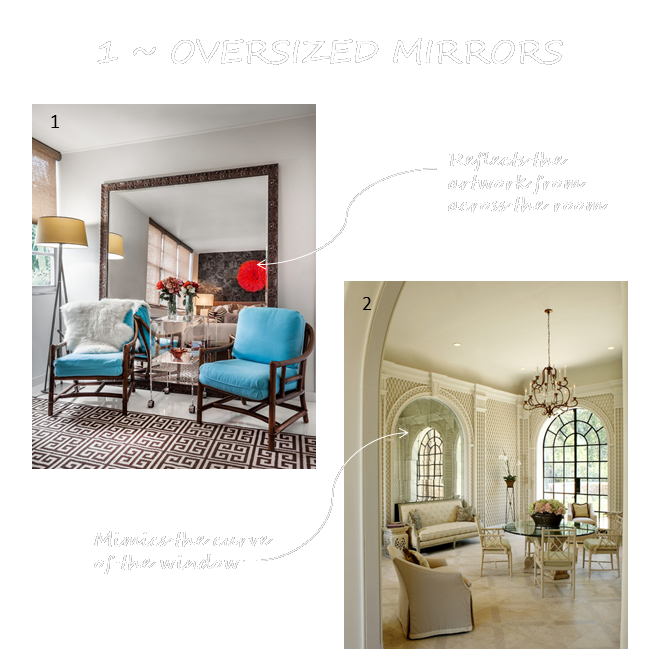 Five Friday Favorites oversized mirrors che bella interiors