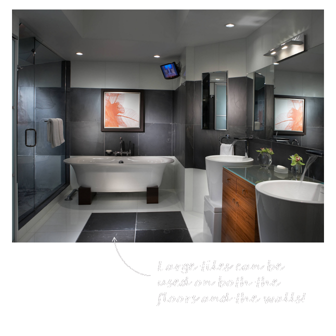 Large Tile Bathroom