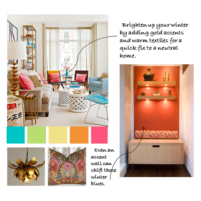 Colors, Bright, Happy, Winter, Fun, Interior Design