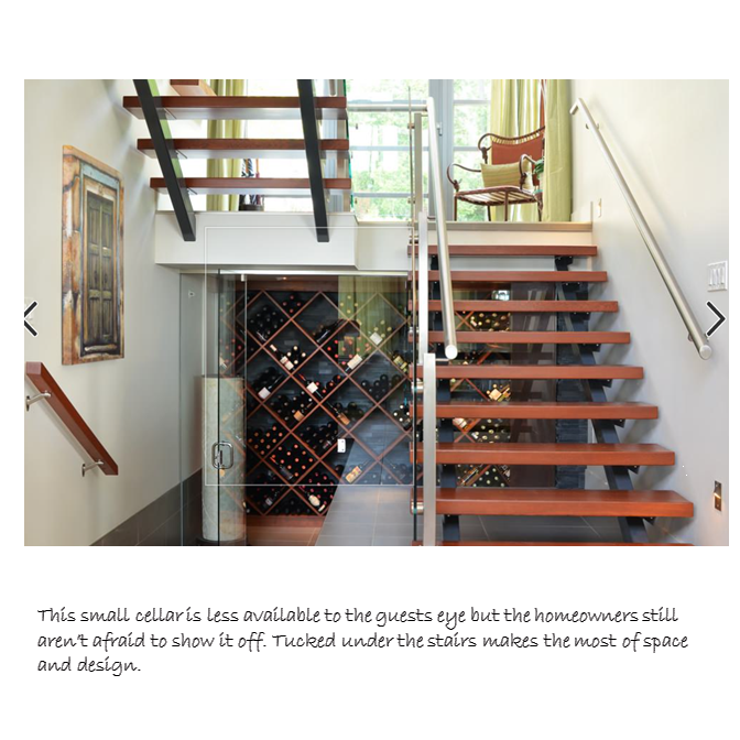 wine cellar under stair