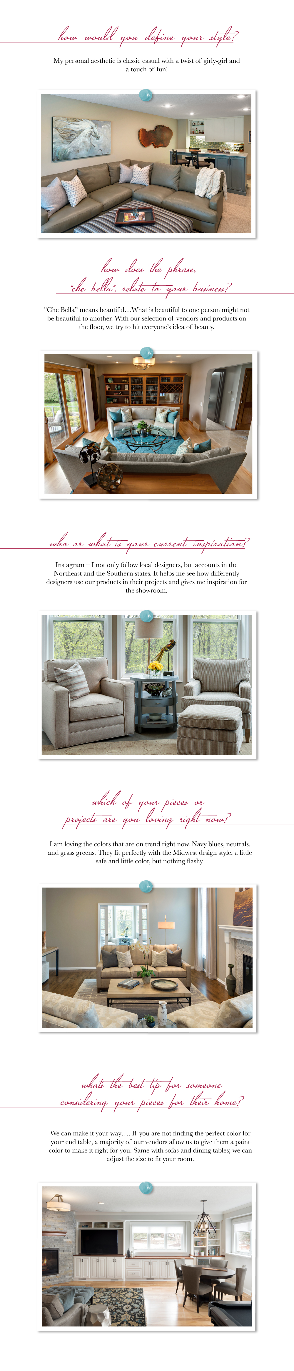 A photo of Bella Buzz Q&A blog with Mary Carl of Francis King Furniture