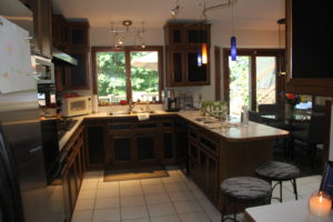 A photo of the kitchen before