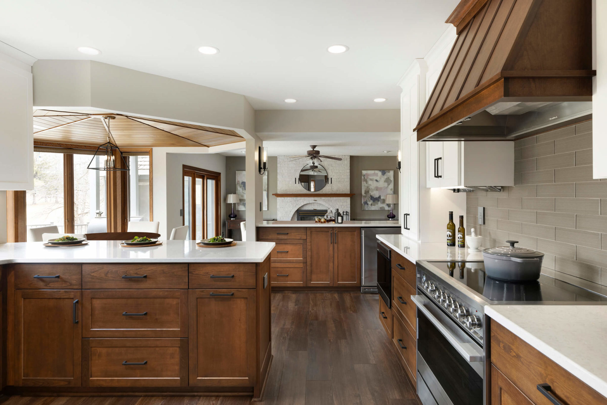 Warm Transitional Kitchen Remodel in Hastings, MN by Che Bella Interiors Design + Remodeling project photo