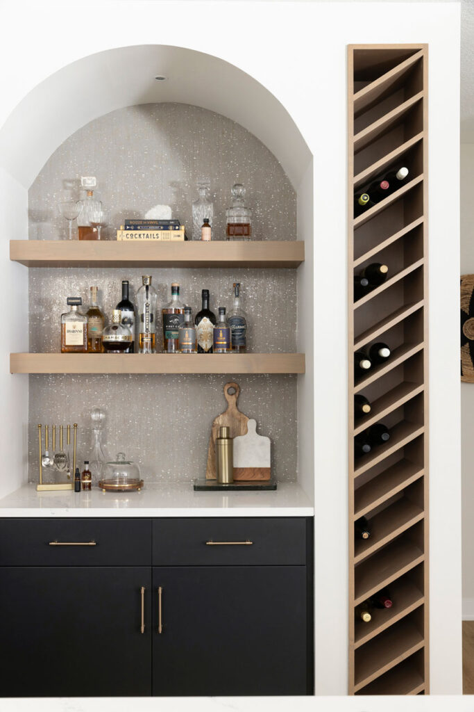 Eden Prairie Interior Design Lower Level Remodel Bar Area