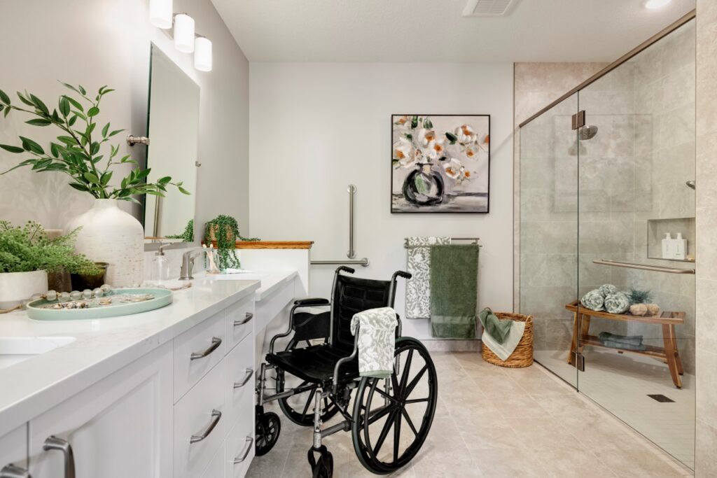 wheelchair accessible owner's suite bathroom minnesota