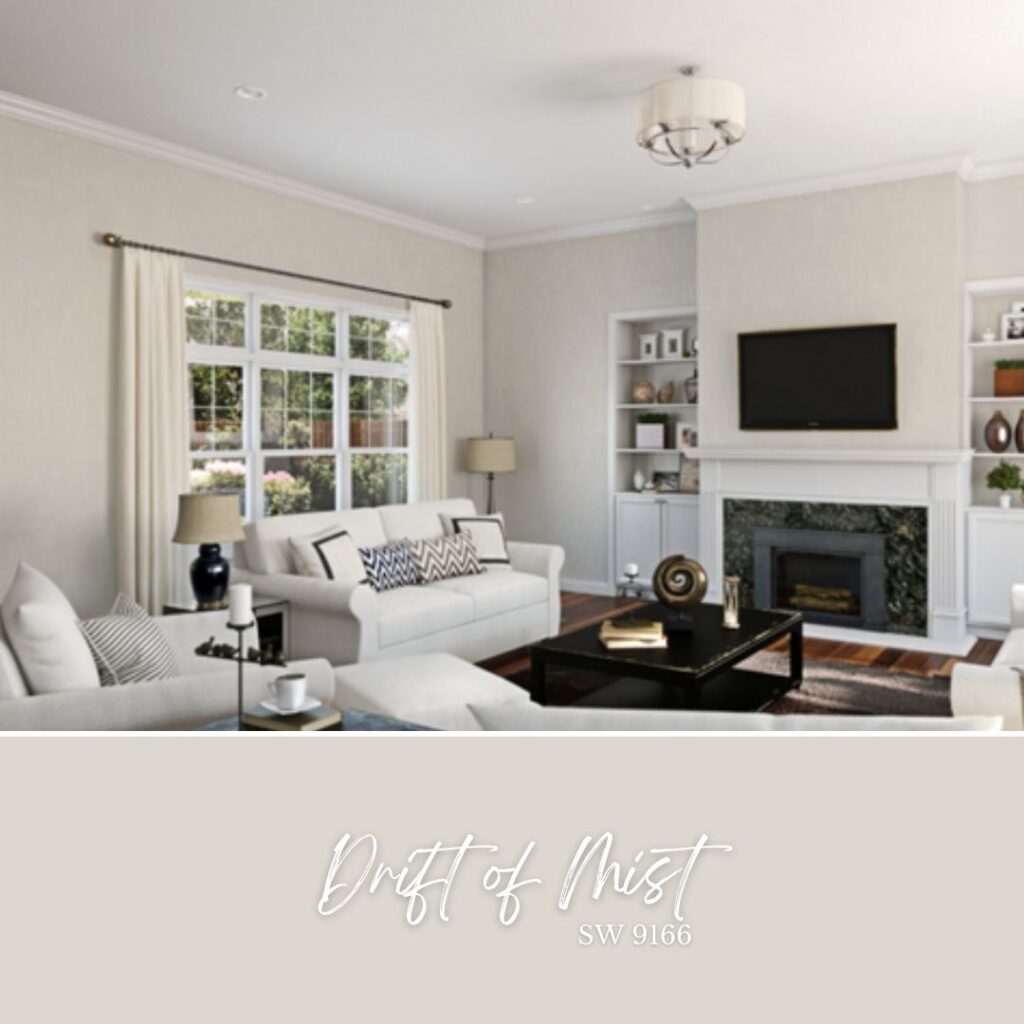 Minneapolis Interior Designer Picks - Neutral Paint Colors - Sherwin Williams Drift of Mist