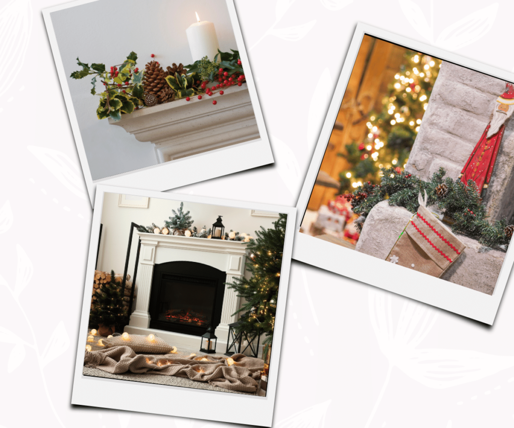Fireplace Decor- Holiday Decorating Tips