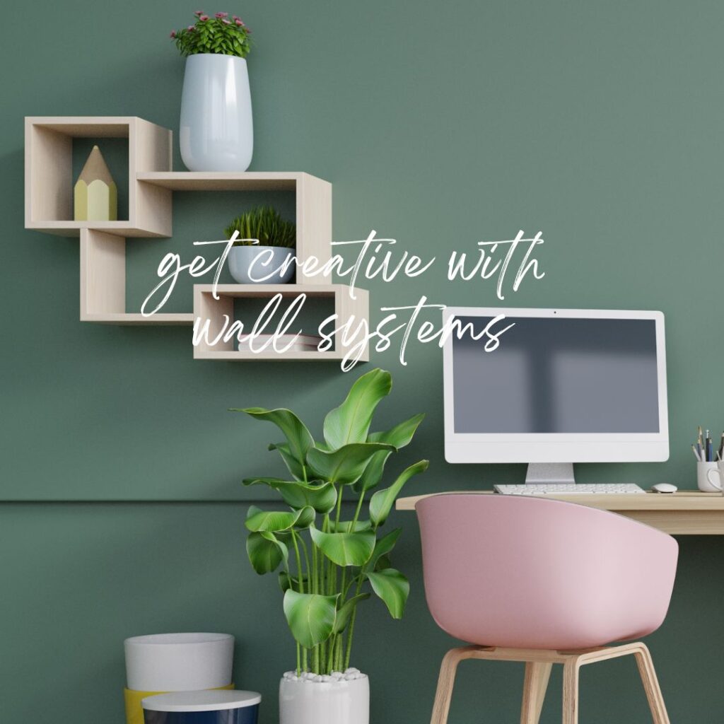 Home office organization tips - wall systems