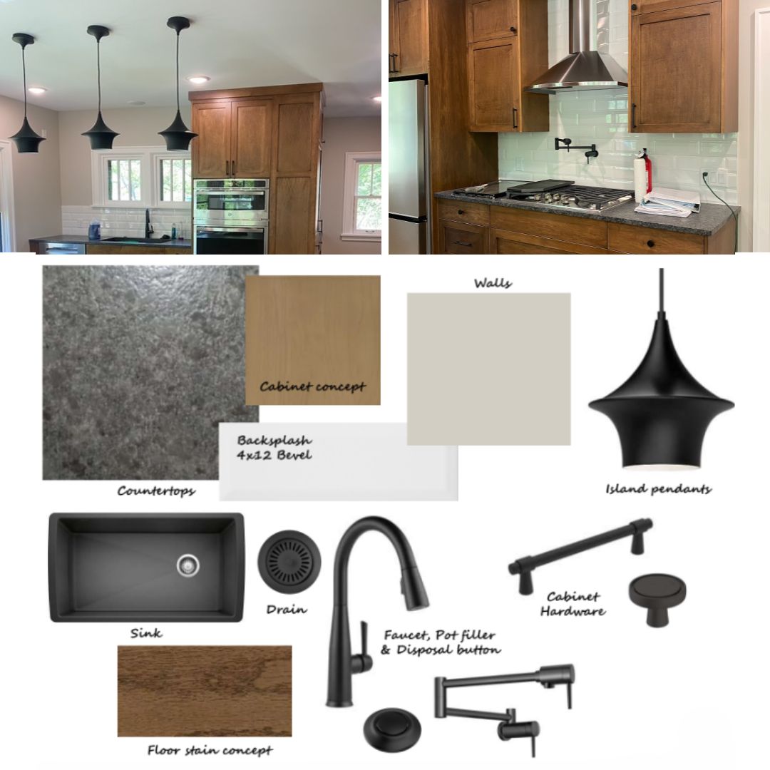 Minneapolis Duplex Remodel Mood Board Kitchen Remodel & After Photos