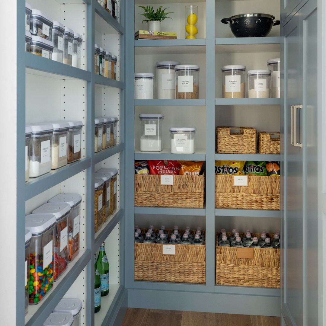 Woven Baskets in Pantry