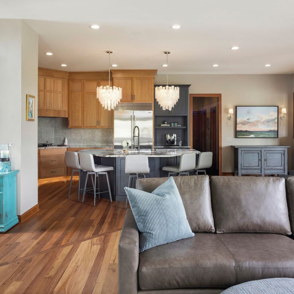 View into Lakeville, MN Kitchen remodel by Che Bella Interiors