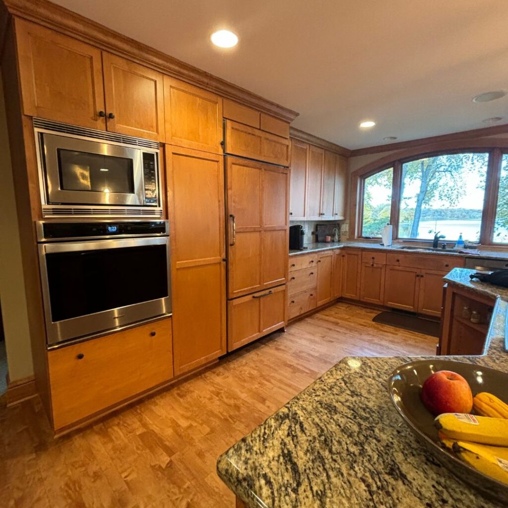 burnsville mn kitchen remodel before photo maple cabinetry